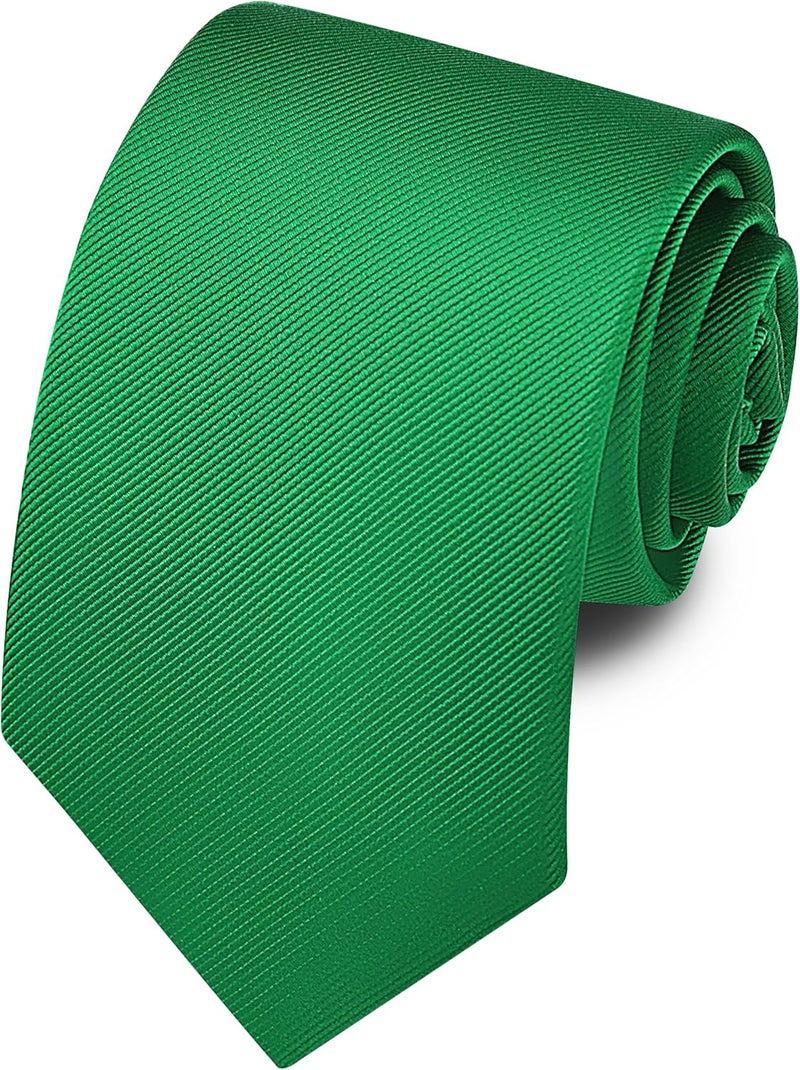 Branduce 63'' XL Tie Mens Extra Long Solid Woven Necktie for Men Big and Tall + Gift Box - Image 1